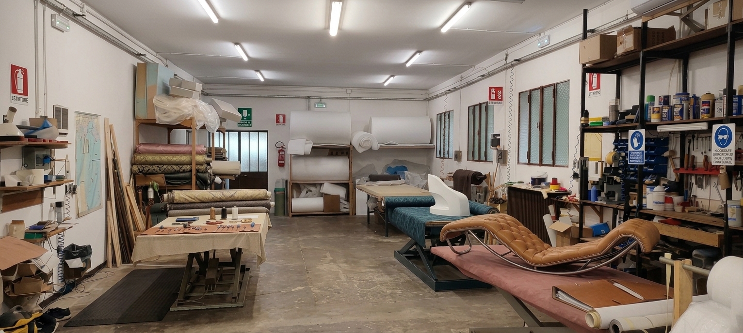 Laboratorio Pedrina, reparto tappezzato
